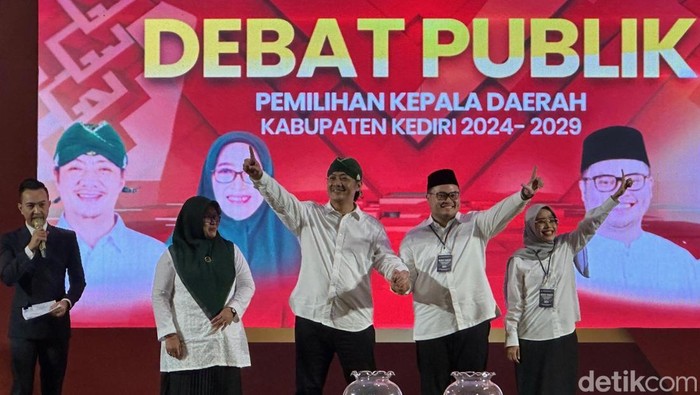 Debat perdana Pilbup Kediri 2024.