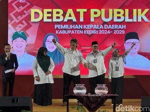 Debat Perdana Pilbup Kediri Saling Singgung Program dan Keberhasilan