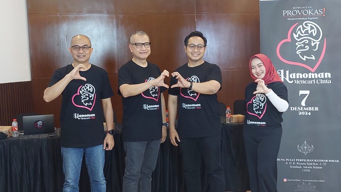Jumpa pers Hanoman Mencari Cinta Jumpa pers Hanoman Mencari Cinta