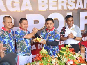 Perkuat Sinergitas, TNI-Polri Olahraga Bersama