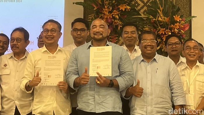 Acara Hearing: Pariwisata Bali Mau Dibawa ke Mana yang digelar Gabungan Industri Pariwisata Indonesia (GIPI) Bali di Badung, Jumat (25/10/2024). (Ida Bagus Putu Mahendra/detikBali)