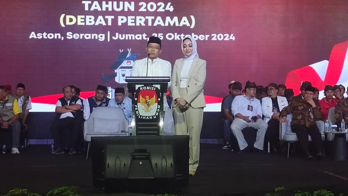Pasangan nomor urut 03 di Pilbup Kabupaten Lebak Sanuji Pentamarta-Dita Fajar Bayhaqi.