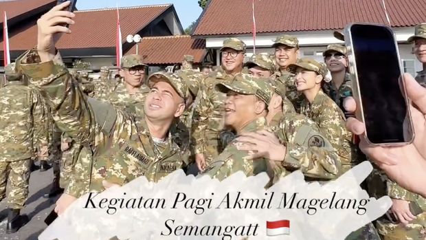 Raffi Ahmad di Akmil Magelang.