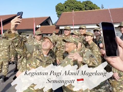 Raffi Ahmad di Akmil Magelang.