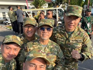 Potret Zulhas, Raffi Ahmad, Yovie hingga AHY Berseragam Loreng di Magelang