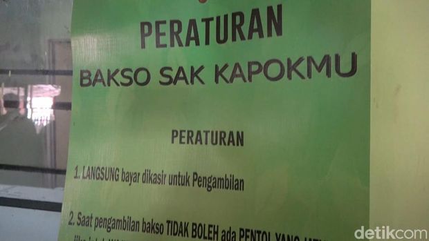 Bakso Kapok, Warung Bakso viral di Lamongan