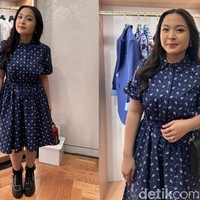 Pelantun hits ‘Satu Bulan’ Bernadya membawakan penampilan spesial di acara pembukaan butik ke-15 Kate Spade New York di Indonesia. Dalam kesempatan itu, Bernadya memakai koleksi Paisley Foulard Millie Dress dengan sepasang boots hitam. Foto: dok. R Chairini Putong/Wolipop