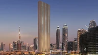 Saat ini sedang direncanakan pembangunan gedung pencakar langit super tipis yang lebarnya tidak lebih dari satu apartemen di Dubai. Foto: RCR Arquitectes/Muraba via CNN