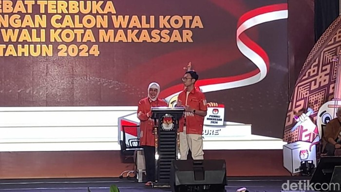 Calon wali kota dan wakil wali kota Makassar nomor urut 3 Indira Jusuf ismail-Ilham Ari Fauzi Amir Uskara.