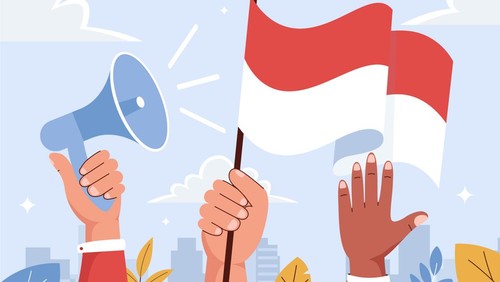 Ilustrasi pidato atau orasi sumpah pemuda 28 Oktober