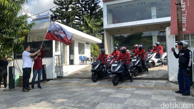 Pelepasan bikers di AHD 2024, Sabtu (26/10/2024).