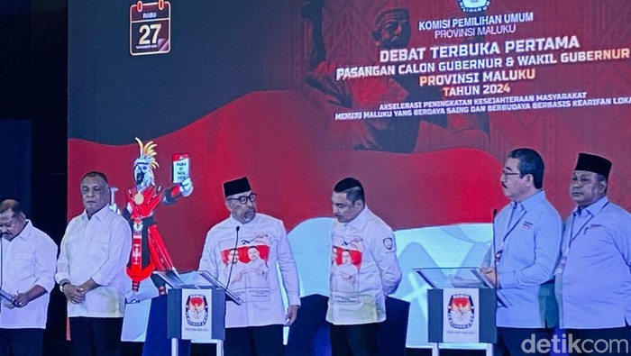 Debat perdana Pilgub Maluku 2024.