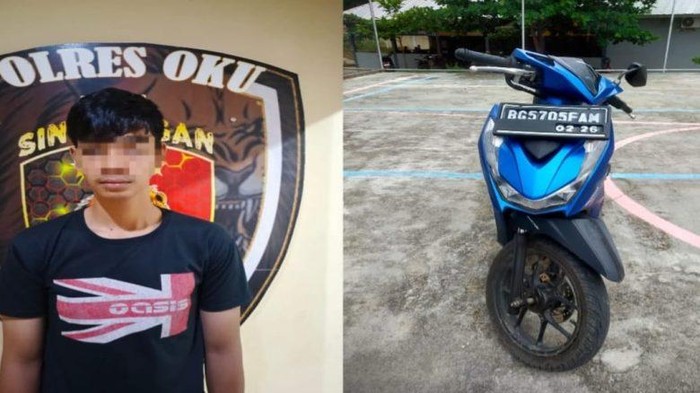Tampang pelaku dan barang bukti saat berhasil diamankan polisi