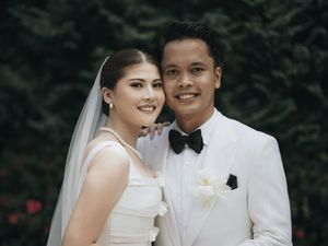 8 Foto Pernikahan Anthony Ginting & Mitzi Abigail, Elegan Dengan Nuansa Putih