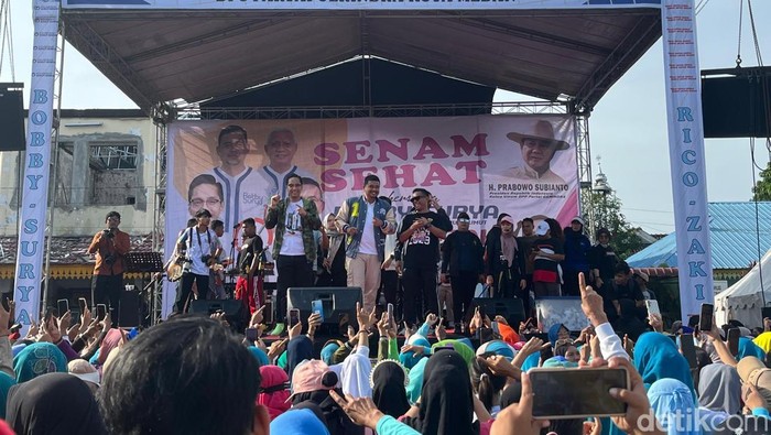 Bobby Nasution saat kampanye di Medan (Kartika Sari/detikcom)
