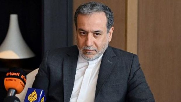 Iranian Foreign Minister Abbas Araghchi addresses a press conference in Kuwait City on October 22, 2024. (Photo by Yasser Al-Zayyat / AFP)