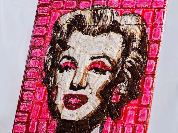 Lukisan Marilyn Monroe dari toaster pastry