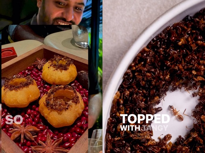 Panipuri India Diberi Topping Semut Api, Berani Coba?