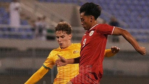 Pertandingan Timnas Indonesia U-17 vs Australia U-17.