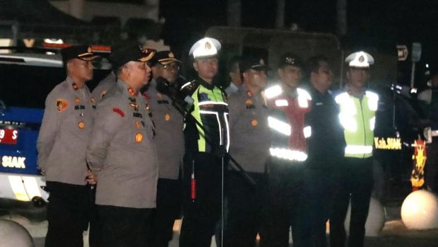 Polisi, TNI dan Dishub patroli di Siak (Foto: Dok. Istimewa)