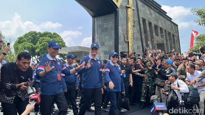 Retreat Kabinet Merah Putih di Akademi Militer (Akmil) Magelang, Jawa Tengah, berakhir (Eva/detikcom)