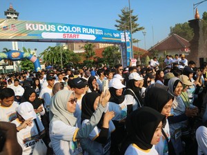 Meriahnya Kudus Color Run Festival 2024, Cooling System Sambut Pilkada