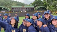 Selain itu, ada juga Utusan Khusus Presiden Bidang Pariwisata Zita Anjani yang membagikan momen saat para Srikandi Kabinet Merah Putih senam bersama. (Story Instgram Zita Anjani)