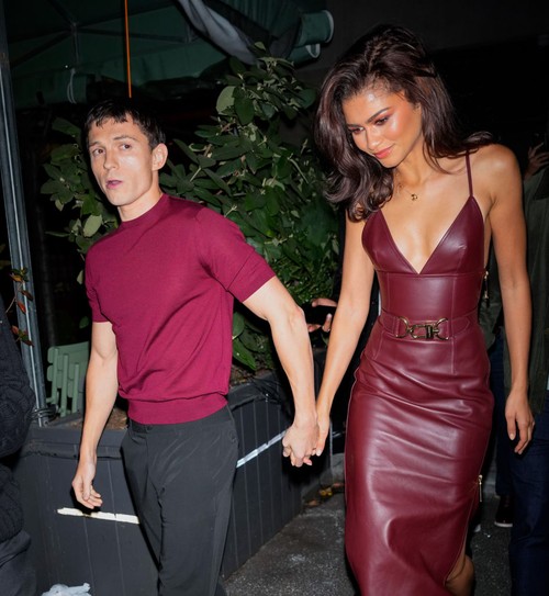 NEW YORK, NY - OCTOBER 24: Tom Holland and Zendaya are seen on October 24, 2024 in New York City. (Photo by XNY/Star Max/GC Images)