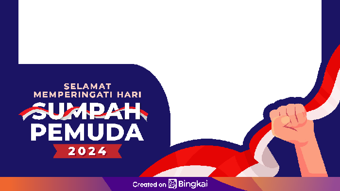 Twibbon Hari Sumpah Pemuda 2024.