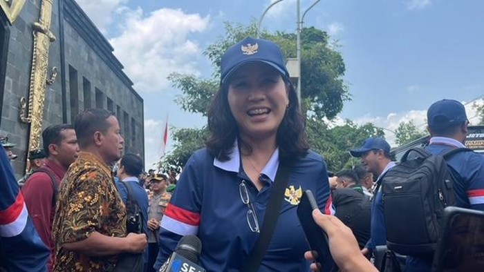 Veronica Tan di Magelang (Eva Safitri/detikcom)