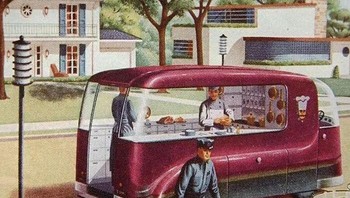 Prediksi food delivery di masa depan. Foto: Rosa Hemming via Bored Panda