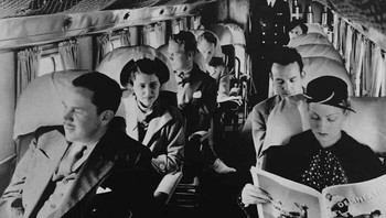 Penumpang pesawat Eastern Airlines, foto diambil 1935. Foto: Elisa Elena Jimenez Eman via Bored Panda