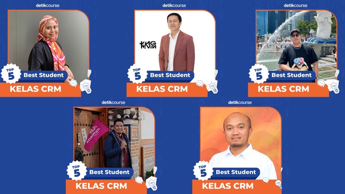 5 Peserta terbaik kelas CRM detikCourse