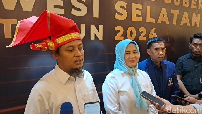 Calon Gubernur dan Wakil Gubernur Sulawesi Selatan (Sulsel) nomor urut 2, Andi Sudirman Sulaiman dan Fatmawati Rusdi (ASS-Fatma)