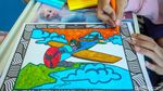 Antusias Anak-anak Ikut Lomba Mewarnai, Juaranya Liburan ke Hong Kong