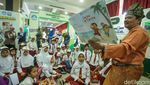 Antusias Anak-anak SD Ikut Pameran Bulan Bahasa dan Sastra