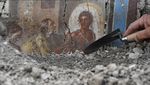 Arkeolog Temukan Rumah dengan Lukisan Mitologi di Pompeii, Ini Potretnya