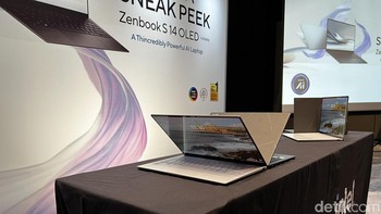 Saat dirilis nanti, Asus Zenbook S 14 OLED (UX5406) akan menjadi laptop consumer pertama di Indonesia yang menggunakan prosesor Intel Lunar Lake. Foto: detikINET/Anggoro Suryo Jati