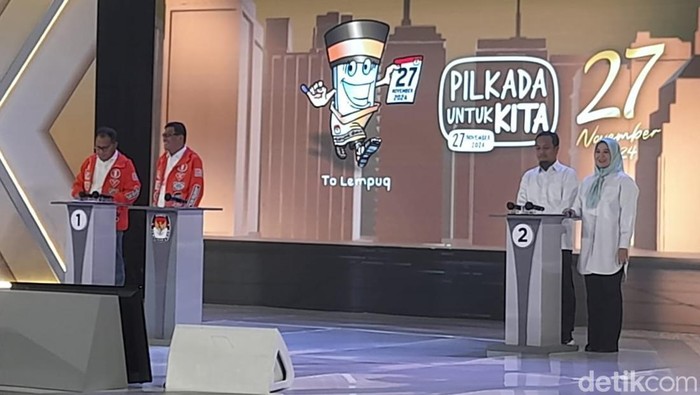 Debat perdana Pilgub Sulsel 2024.