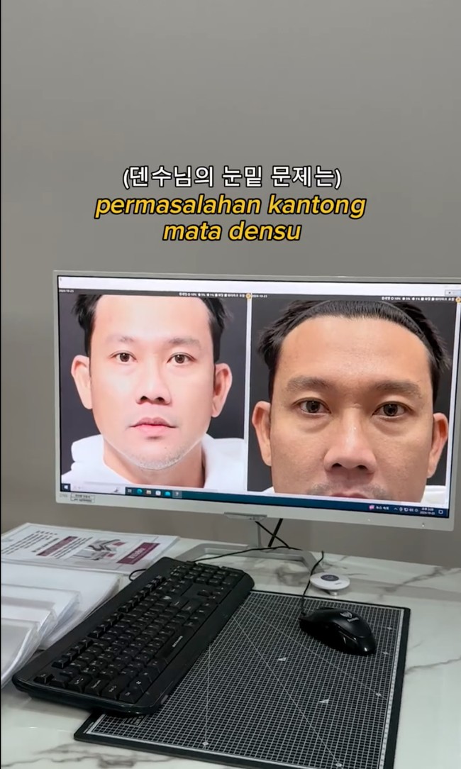 Wajah Densu juga dipotret untuk nantinya dibandingkan dengan hasil setelah operasi.  Foto: Instagram/@sumargodenny