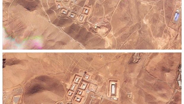 ISRAEL-PALESTINIANS/IRAN-IMAGERY A satellite image shows Khojir rocket motor casting facility, in an aftermath what an American researcher said was an Israeli airstrike hitting a building that was part of Iran's defunct nuclear weapons development program, near Teheran, Iran October 26, 2024. 2024 Planet Labs Inc/Handout via REUTERS THIS IMAGE HAS BEEN SUPPLIED BY A THIRD PARTY. MANDATORY CREDIT.