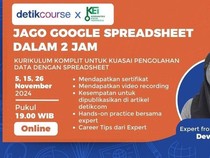 Terbaik! 5 Peserta Berprestasi di Kelas Google Spreadsheet Basic detikcourse