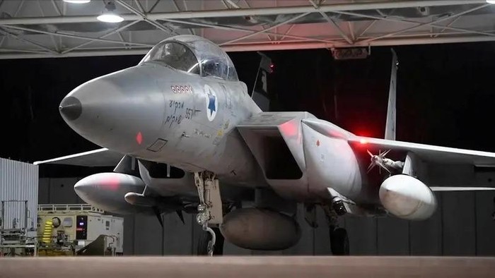 A screengrab shows an Israeli Air Force plane, which the Israeli army says is departing to carry out strikes on Iran, from a handout video released on October 26, 2024. (Reuters)