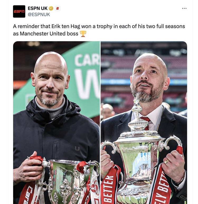 Meme Ten Hag dipecat Meme Ten Hag dipecat