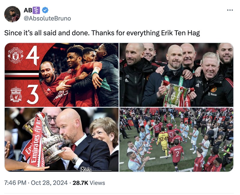 Meme Ten Hag dipecat
