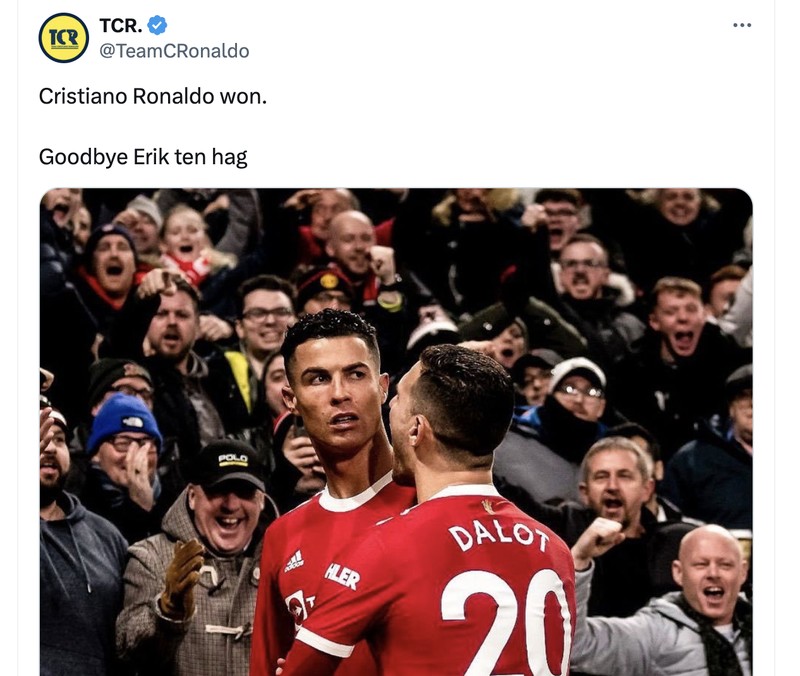 Meme Ten Hag dipecat