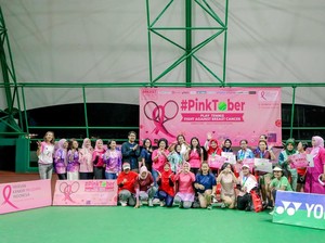 Edukasi Kanker Payudara lewat Pinktober Tennis Tournament 2024