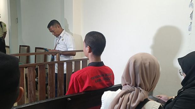 Sidang KDRT Armor Toreador terhadap istrinya (Rizky/detikcom)