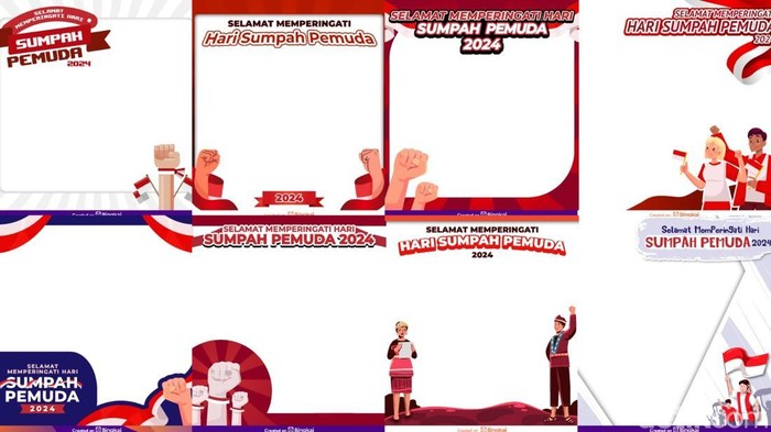 Twibbon Hari Sumpah Pemuda 2024.