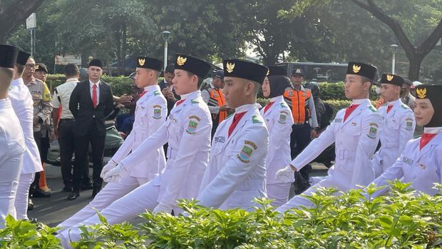 Upacara bendera di Museum Sumpah Pemuda